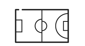 Icon in Form eines Fußballfelds | Platzmanager